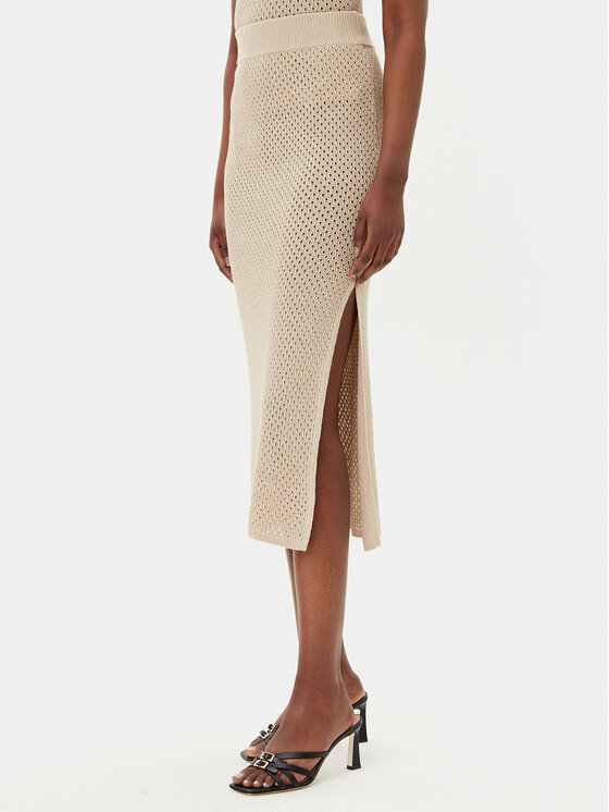 Marella Spódnica ołówkowa Arak2 2513301022 Beżowy Slim Fit