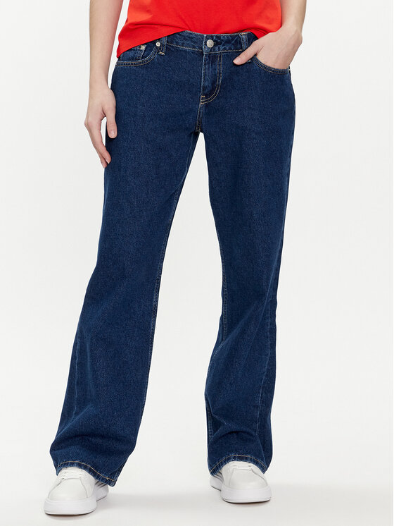 Calvin Klein Jeans Jeansy J20J223429 Granatowy Baggy Fit