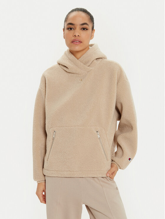 Champion Bluza 117549 Beżowy Loose Fit