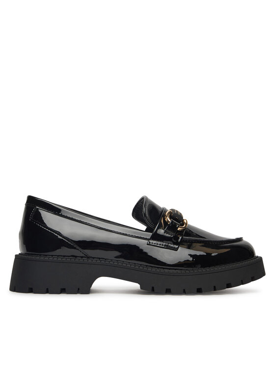 DeeZee Loafersy 23038T235 Czarny