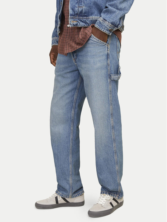Jack&Jones Jeansy Eddie 12261926 Niebieski Loose Fit
