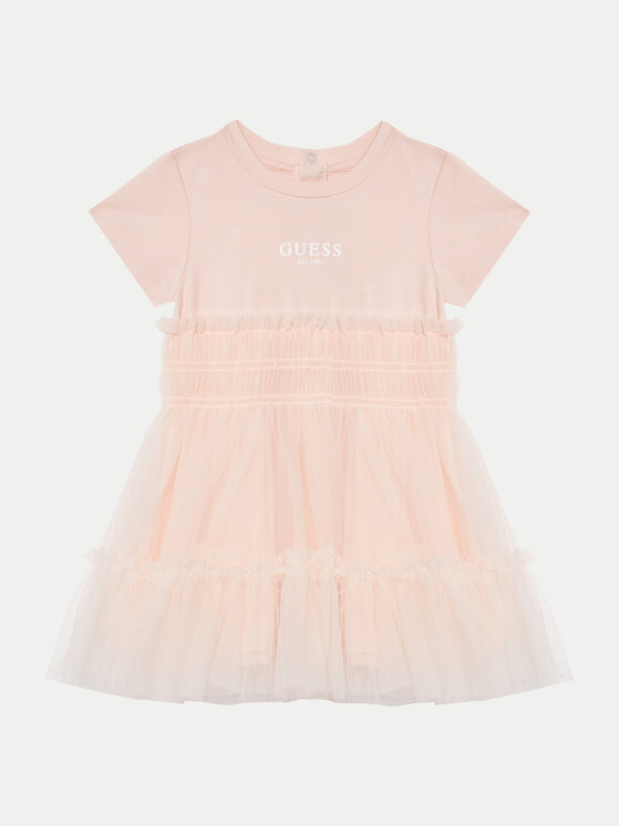 Guess Sukienka codzienna A5RK19 K6YW0 Różowy Regular Fit