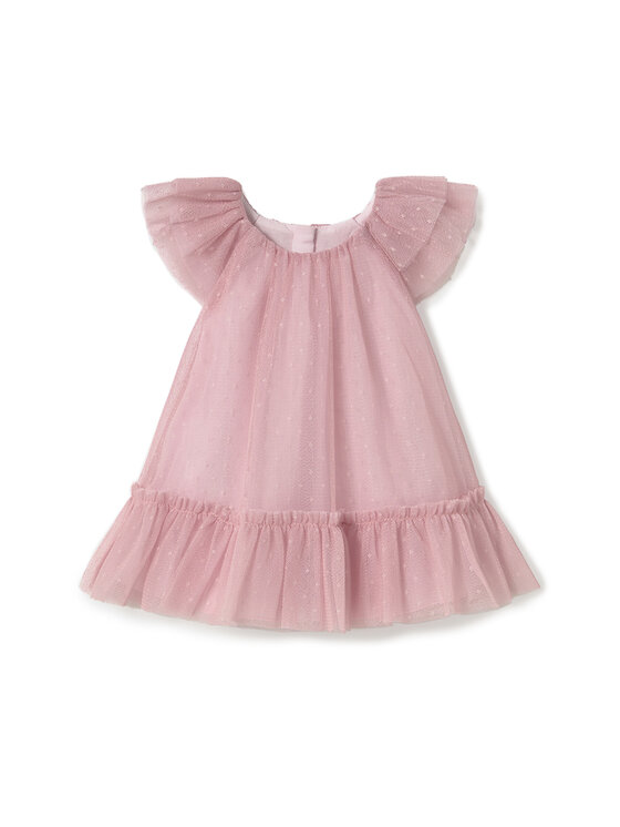 Mayoral Sukienka elegancka 1850 Różowy Regular Fit