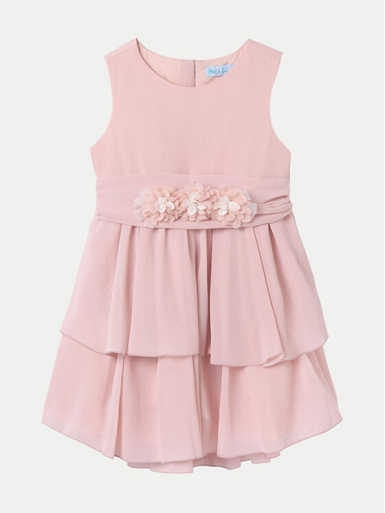 Abel & Lula Sukienka elegancka 05024 Różowy Regular Fit