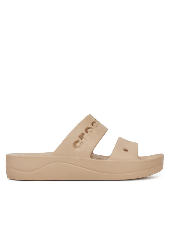 Crocs Klapki BAYA PLATFORM SANDAL 208188-212 Beżowy
