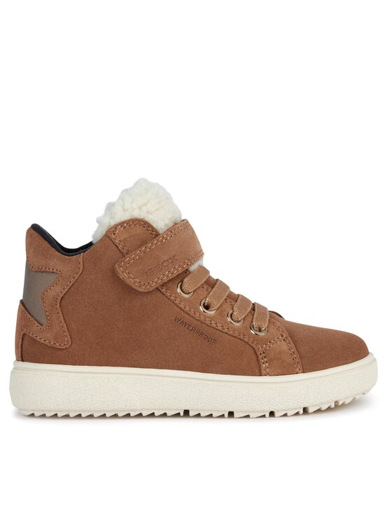 Geox Sneakersy J Theleven Girl Wpf J36HYC 022BH C6627 M Brązowy