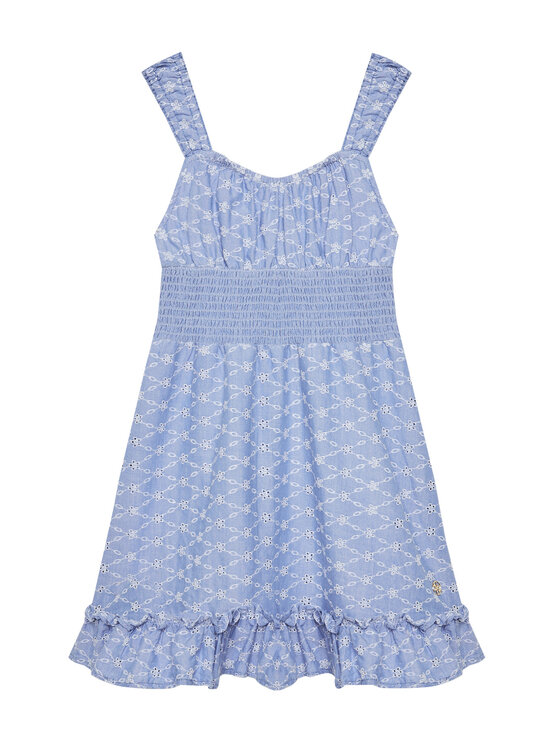 Guess Sukienka codzienna J5GK17 WH7K0 Niebieski Regular Fit