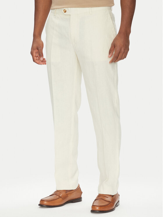 Liu Jo Spodnie materiałowe QA5067 T4346 Beżowy Regular Fit