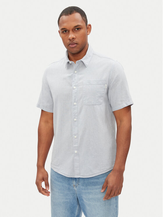Pepe Jeans Koszula Amaro PM308847 Niebieski Regular Fit