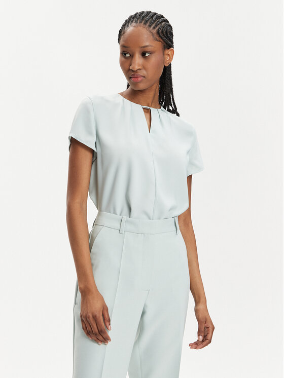 Calvin Klein Bluzka K20K207062 Błękitny Regular Fit