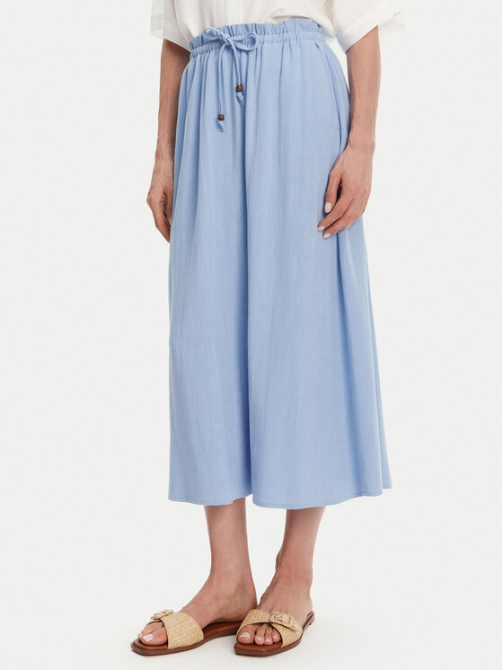 ONLY Spódnica midi Solvi 15338678 Błękitny Regular Fit