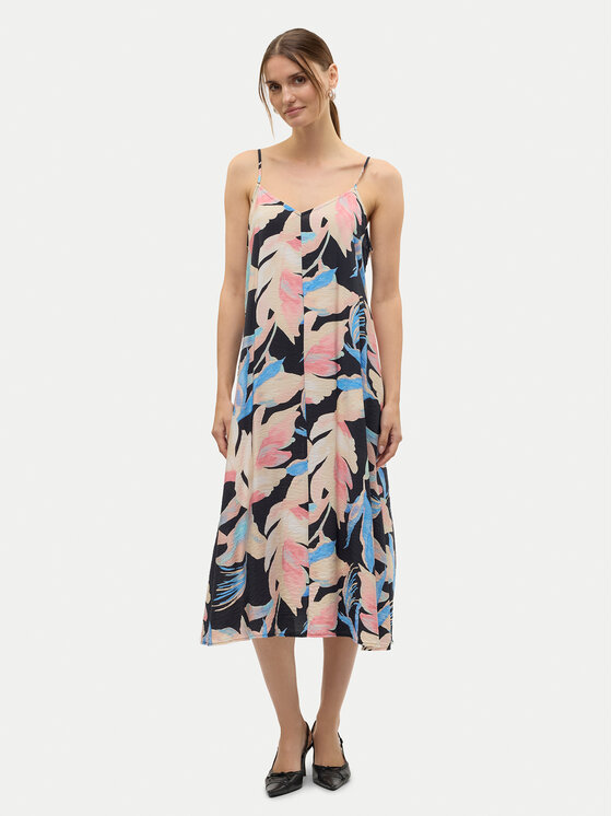 Vero Moda Sukienka letnia Josie 10303398 Czarny Regular Fit