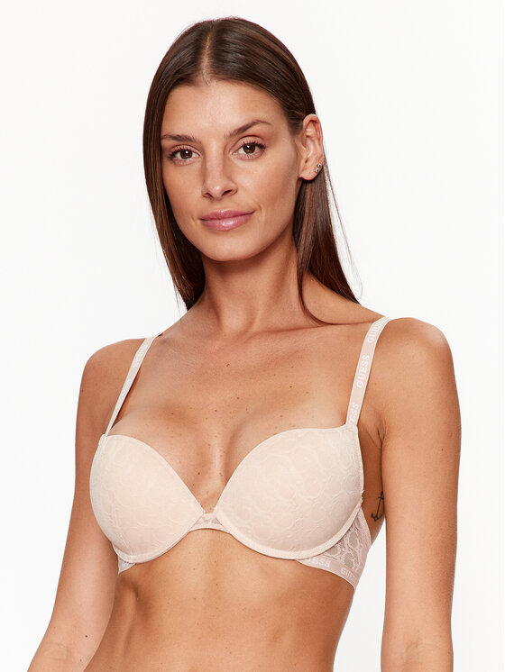 Guess Biustonosz push-up O3BC17 KBXA0 Beżowy