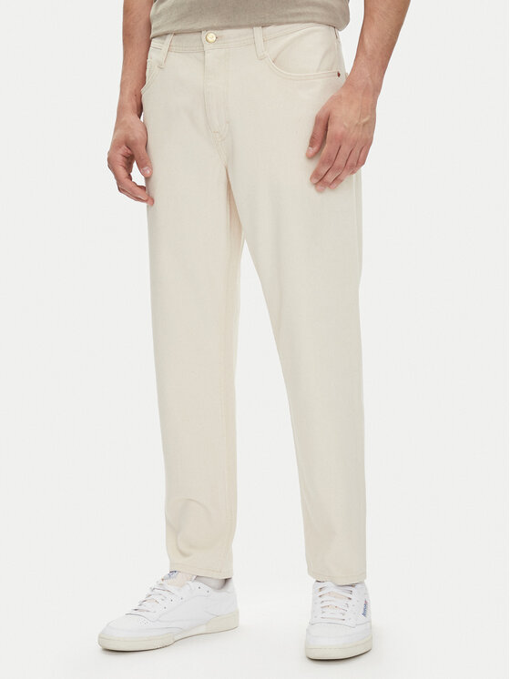 Mustang Jeansy Denver 1016435 Écru Tapered Fit