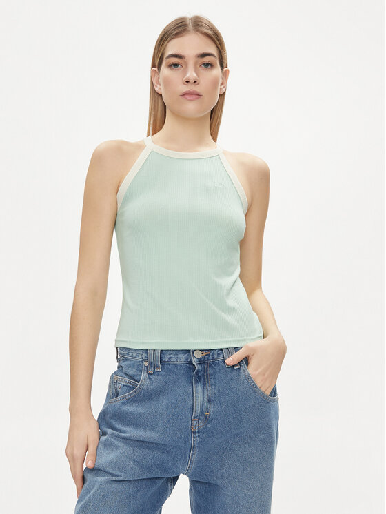 Lee Top 112350226 Zielony Slim Fit