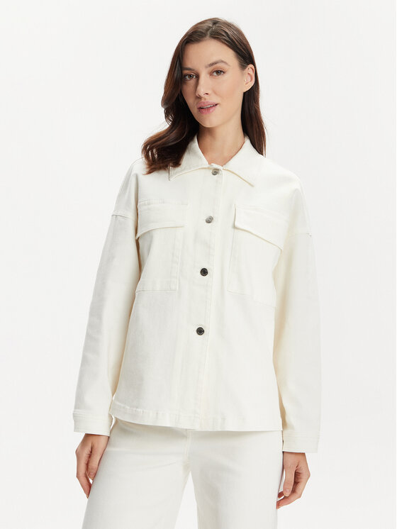 MAX&Co. Kurtka jeansowa Cesare 2416041023200 Écru Regular Fit