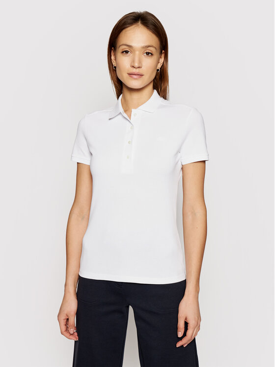 Lacoste Polo PF5462 Biały Slim Fit