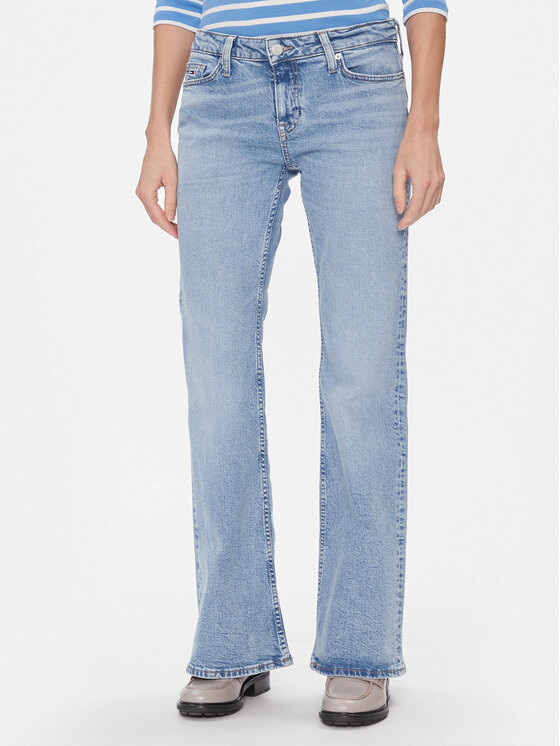 Tommy Jeans Jeansy Sophie DW0DW17200 Niebieski Flare Fit