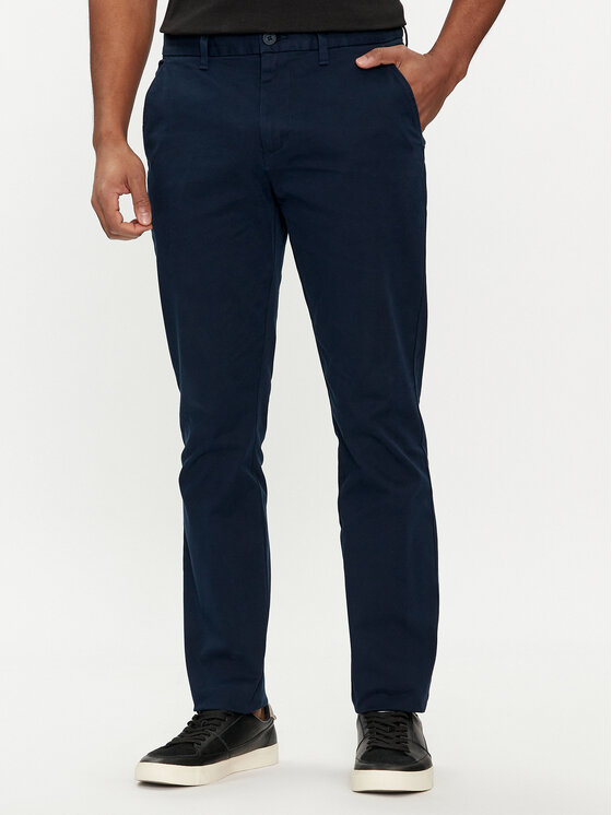 Tommy Jeans Chinosy Austin DM0DM19166 Granatowy Slim Fit
