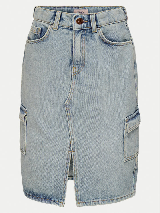 Kids ONLY Spódnica jeansowa Posey 15341484 Niebieski Regular Fit