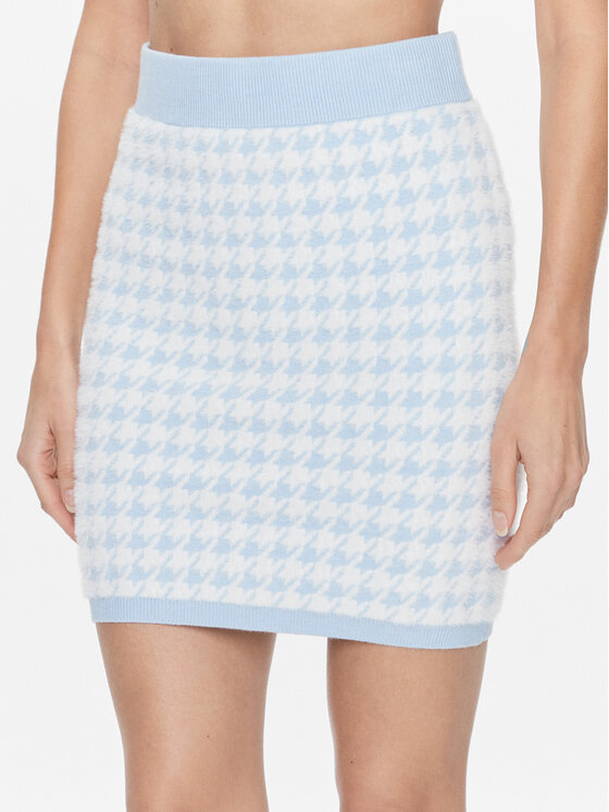 Guess Spódnica mini W4RD65 Z3DA0 Niebieski Regular Fit