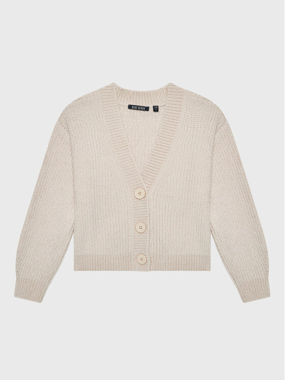 Blue Seven Kardigan 576175 Beżowy Regular Fit