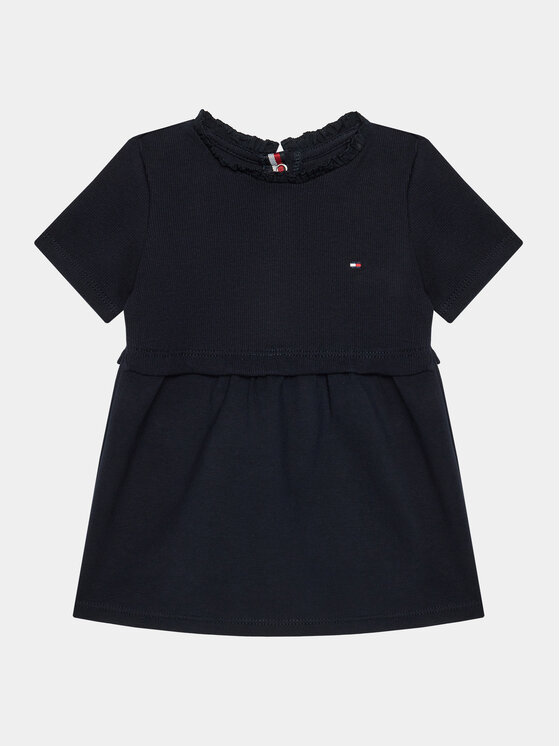 Tommy Hilfiger Sukienka codzienna KN0KN01757 Granatowy Regular Fit