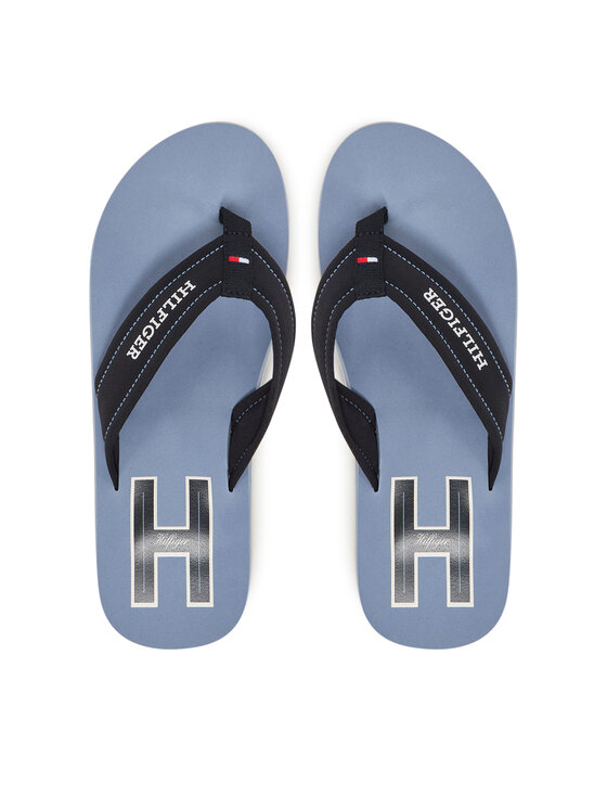 Tommy Hilfiger Japonki Hilfiger H Padded Beach Sandal FM0FM05536 Granatowy