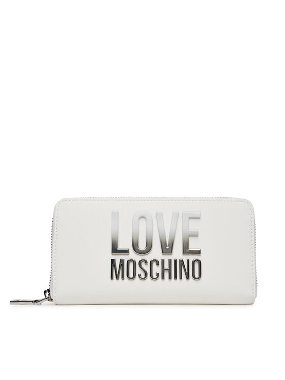 LOVE MOSCHINO Duży Portfel Damski JC5730PP0MKD0100 Biały
