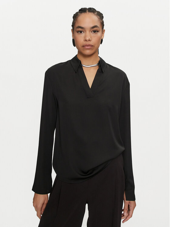 Calvin Klein Bluzka K20K208000 Czarny Regular Fit