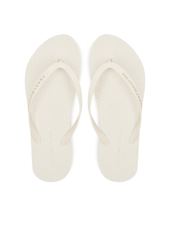 Tommy Hilfiger Japonki Hilfiger Strap Beach Sandal FW0FW08736 Écru