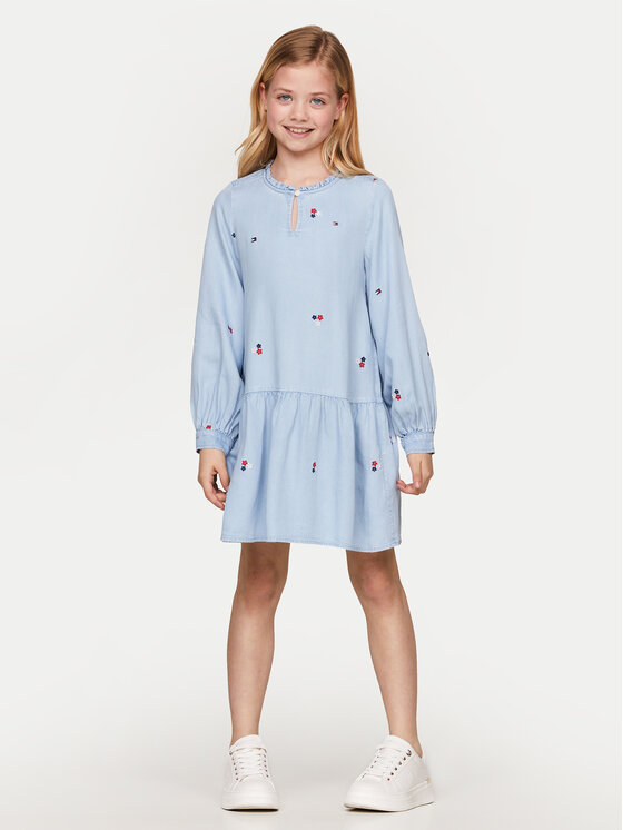 Tommy Hilfiger Sukienka codzienna KG0KG08104 Niebieski Regular Fit