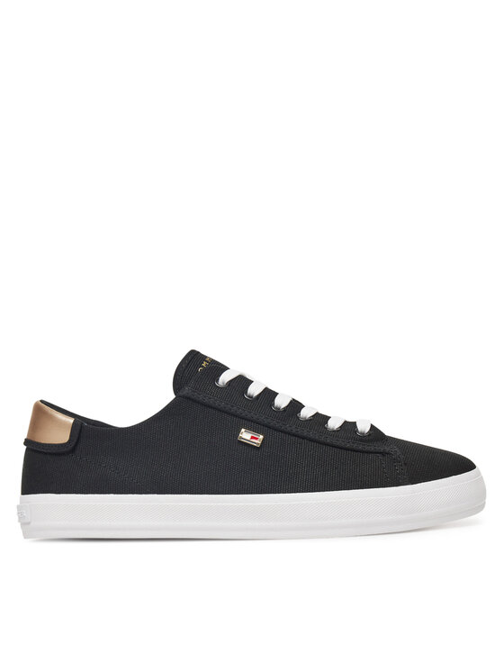 Tommy Hilfiger Tenisówki Vulc Canvas Lace Up Sneaker FW0FW08647 Czarny