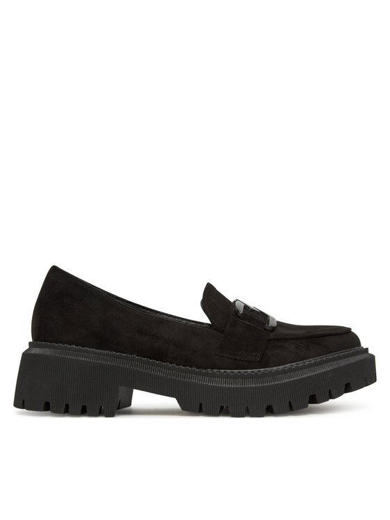 DeeZee Loafersy LE601-5 Czarny
