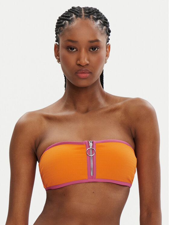 Seafolly Góra od bikini Beach Bound 30467-072 Pomarańczowy