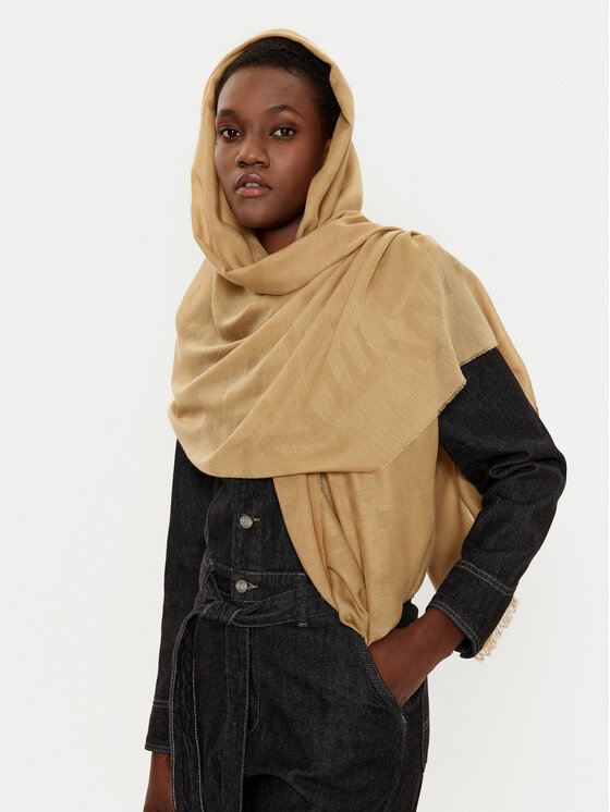 Weekend Max Mara Szal Classe 2515541074600 Brązowy