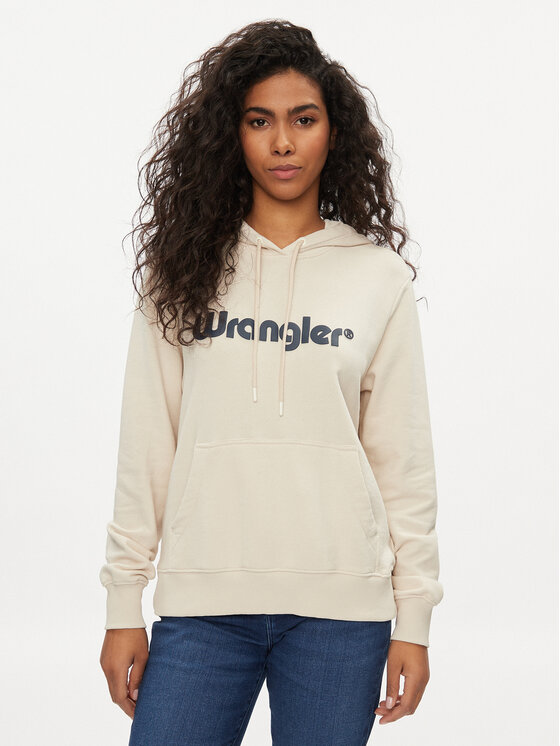 Wrangler Bluza 112350335 Écru Regular Fit