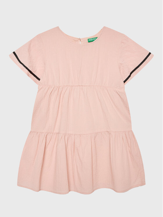 United Colors Of Benetton Sukienka letnia 4O9TGV00P Różowy Regular Fit