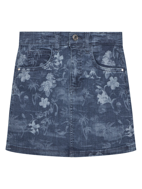 Guess Spódnica jeansowa J5GD06 D52V0 Granatowy Regular Fit