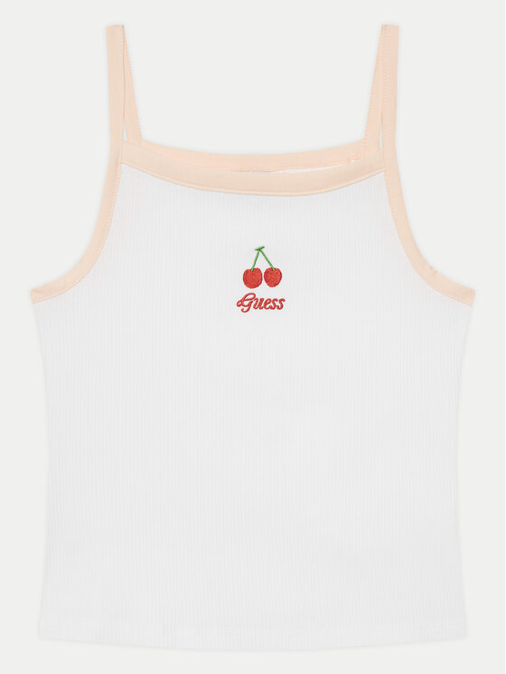 Guess Top J5GI07 KCU20 Biały Slim Fit