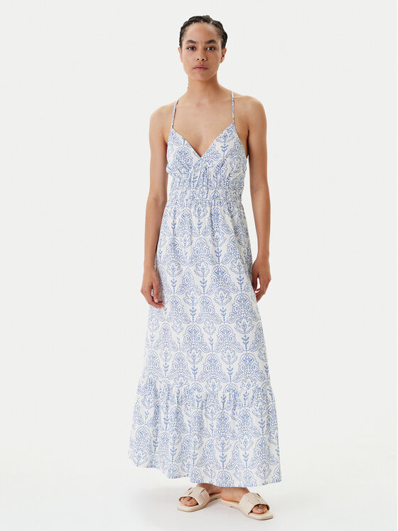 YAS Sukienka letnia Cinni 26036881 Błękitny Regular Fit