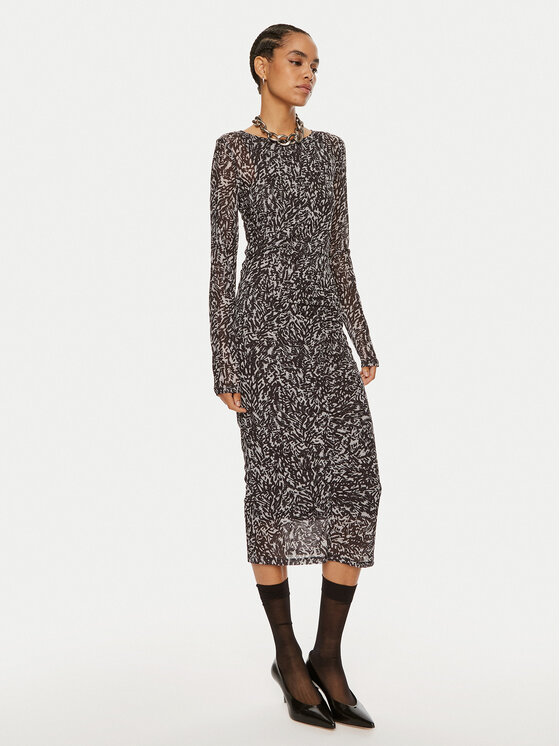 Patrizia Pepe Sukienka koktajlowa 8A1344 J221 YA19 Czarny Regular Fit