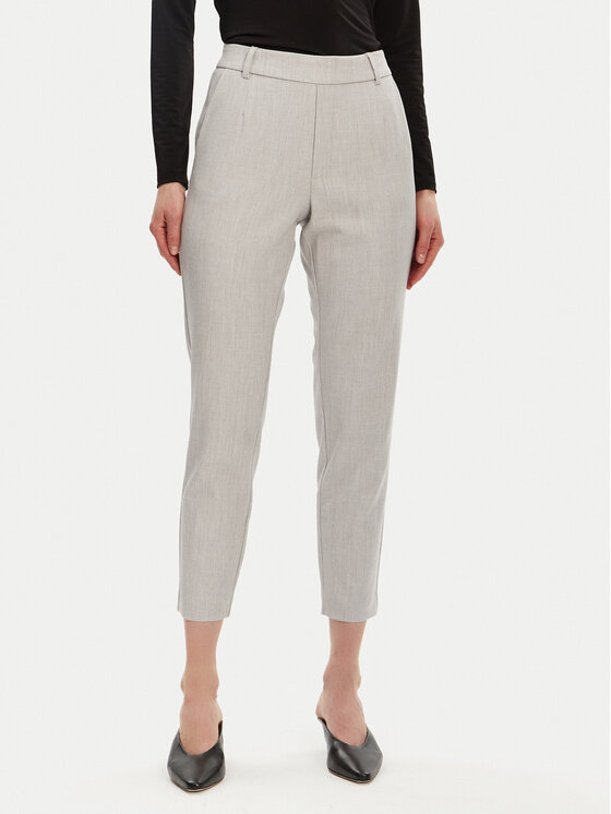 Vila Chinosy Varone 14087406 Szary Slim Fit