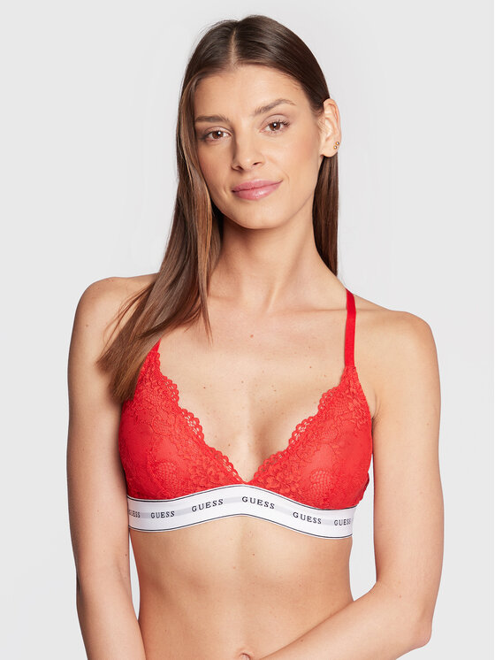 Guess Biustonosz braletka Belle O97C02 KBBT0 Czerwony