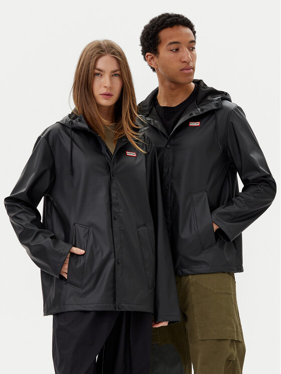 Hunter Kurtka przeciwdeszczowa Izzy Unisex HARU0012251 Czarny Regular Fit