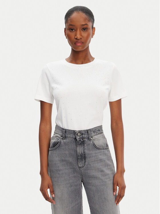 Guess T-Shirt 5RGI02 6298A Biały Regular Fit