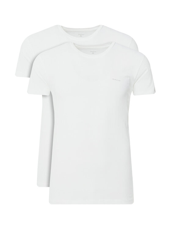 Gant Komplet 2 t-shirtów 900012008 Biały Regular Fit