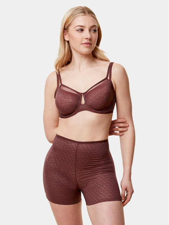 Triumph Biustonosz z fiszbiną Triumph Signature Sheer W01 EX 10215906 Brązowy