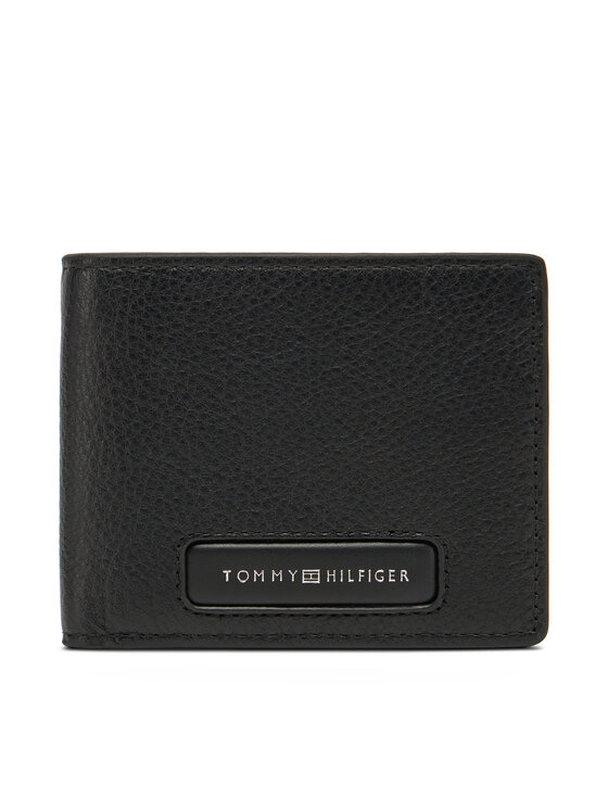 Tommy Hilfiger Duży Portfel Męski Th Monogram Mini Cc Wallet AM0AM13251 Czarny