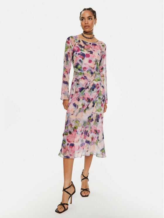 Patrizia Pepe Sukienka codzienna 8A1386 A461-FE83 Różowy Regular Fit